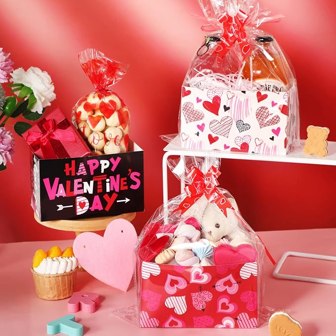 Tatuo 120 Pcs Valentines Day Baskets Gifts Empty Set Includes Valentines Empty - Image 4