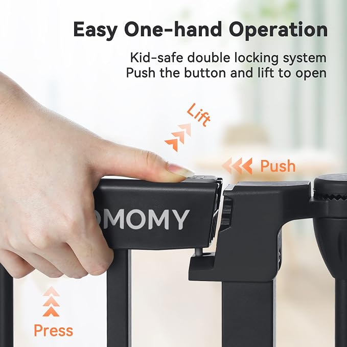 COMOMY 198" Baby Gate Extra Wide, Dog Gate Pet Gate - Image 4