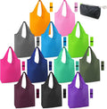 BeeGreen 12 Pack Bulk Reusable Grocery Bags Multicolor Durable Machine Washable by BeeGreen