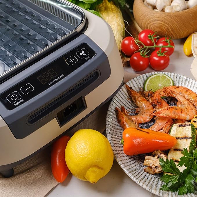 CUSIMAX Smokeless Grill, Korean Grill, 1500W Electric BBQ Grill - Image 2