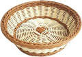 RT&BS Round Wicker Bread Basket, Christmas Food Baskets, Eco-Friendly Sturdy by RT%26BS