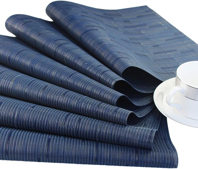 PIGCHCY Placemats Set of 12 Washable Durable Place Mats Vinyl Heat Resistant - Image 3