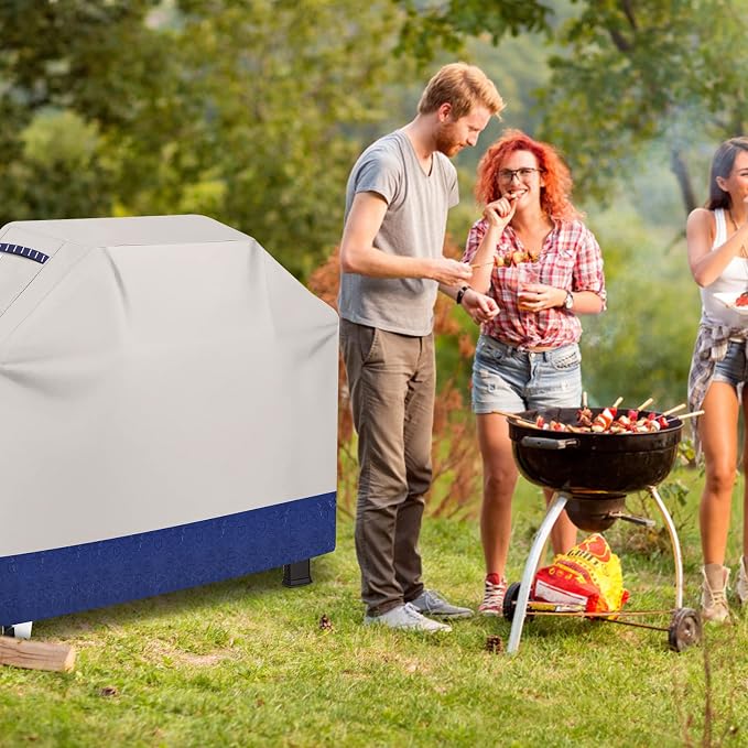 Grill Cover 600D Heavy Duty, Universal Fit Waterproof BBQ Grill Protector - Image 6