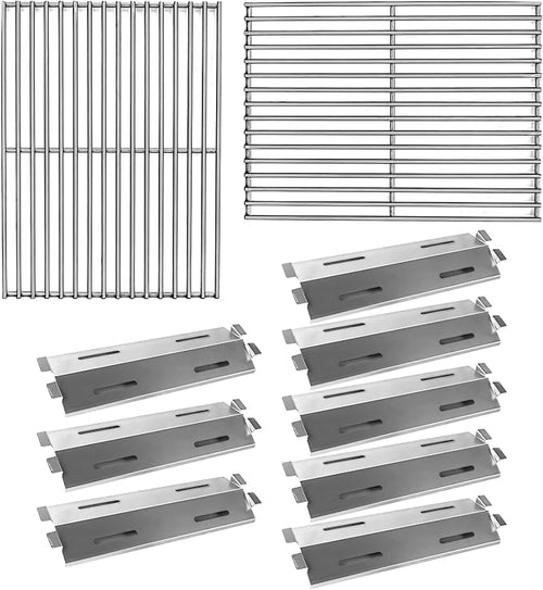 17 1/8" Stainless Steel 93281 Heat Plates and 19" Grill Grate Replacement Parts by Votenli