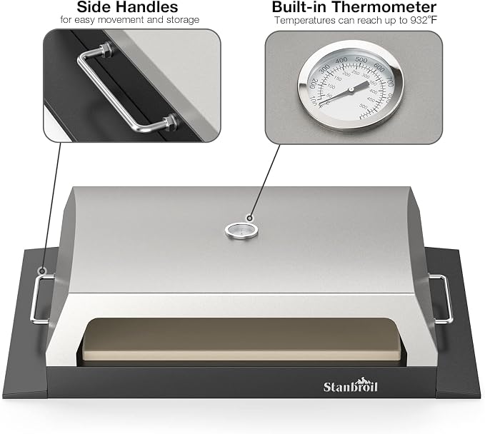 Stanbroil Outdoor Pizza Oven for Blackstone 22" 28" 36" Flat Top Gas Grill - Image 4