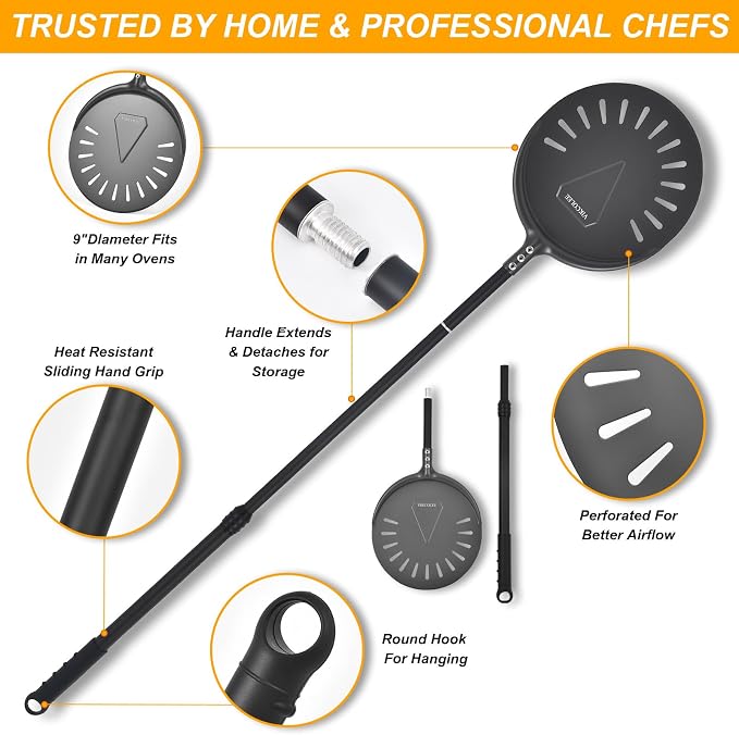 Turning Pizza Peel, 9 Inch - Image 8