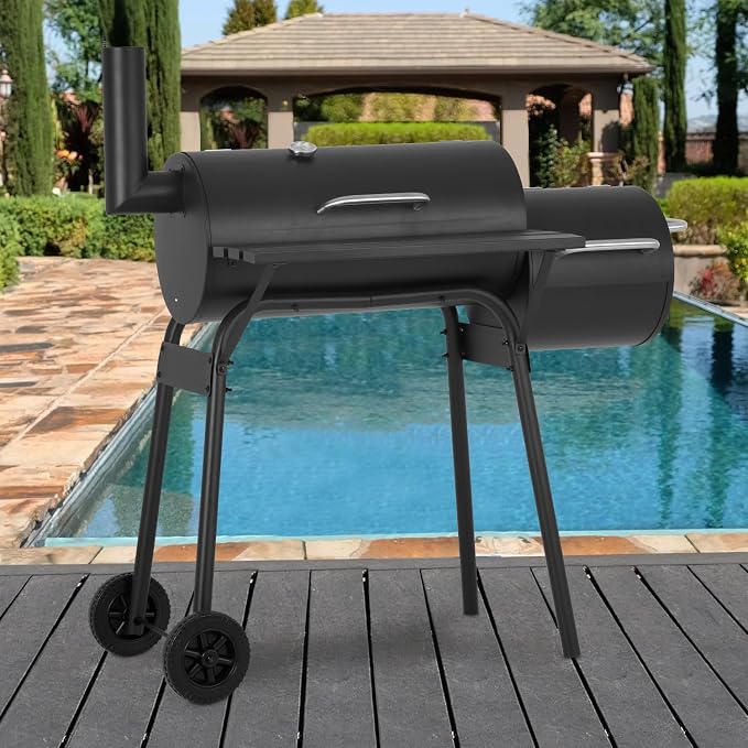 43-inch Charcoal Outdoor BBQ Grill - Image 7
