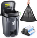 Pet Waste Container - 20L Outdoor Dog Poop Trash Bin by Biubiucat