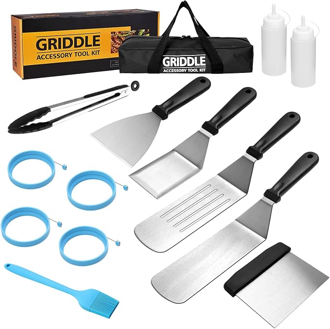 Flat Top Griddle Accessories Set by KITOOLBASE