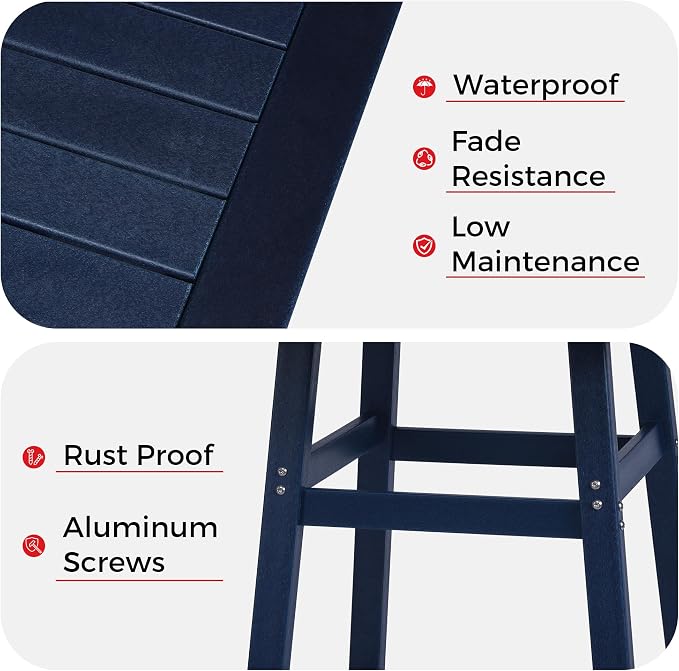 Costaelm Outdoor Bar Table, Patio Bistro Dining Pub Table - Image 6