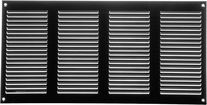 Repa Market 2-Pack Air Vent Cover 16x8 Inch Black Galvanized Steel Louvered - Image 6