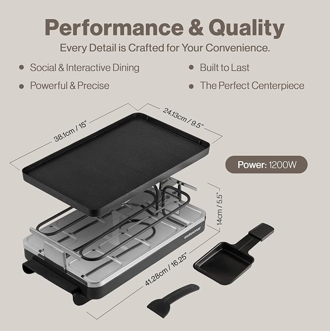 Swissmar Classic 8-Person Raclette Party Grill - Image 5
