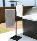 Marble Base Outdoor Standing Towel Rack by EADOT