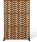 Metal Privacy Screen Outdoor 72" H×47" W, Freestanding Decorative Privacy Screen by Unknown