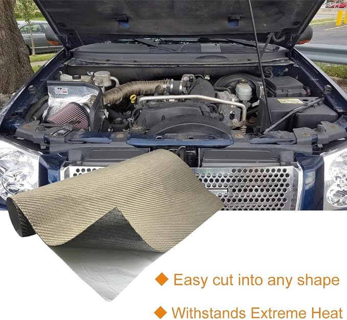 Titanium Thermal Barrier Adhesive Backed Heat Blanket Heat Shield Mat 12'' X - Image 4