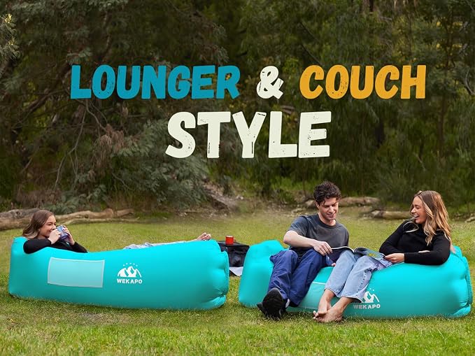 WEKAPO Inflatable Sun Lounger, Air Sofa, Waterproof and Leak-Proof, Picnics and - Image 7