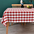 Gingham Table Cloth for Square Tables red Checkered Plaid Tablecloth Heavy Duty by Yofori