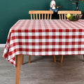 Gingham Table Cloth for Rectangle Tables red Checkered Plaid Tablecloth Heavy by Yofori