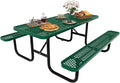 6FT Rectangular Metal Picnic Table by MakeaGoodChoose
