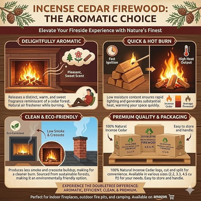 Double Tree - Kiln Dried Premium Incense Cedar Firewood - Image 5