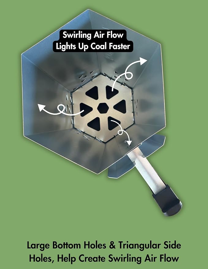 Heavy Duty Charcoal Chimney Starter, XXL Size, BBQ Chimney Starter - Image 9