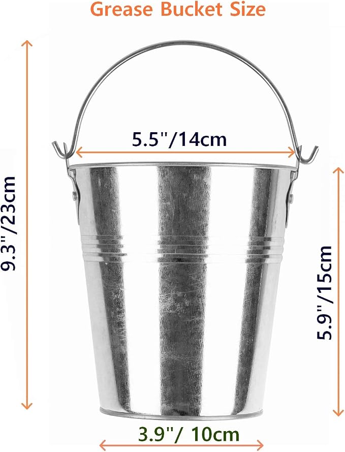 Firsgrill Drip Grease Bucket & 15-Pack Liners - Image 4