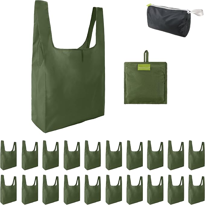 BeeGreen Green Reusable Grocery Bags Wholesale Green Reusable Kitchen Bags Bulk by BeeGreen