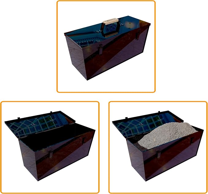 Fire Beauty Fireside Ash Carrier, Metal Ash Storage Box, 3 Gallon Ash Tidy - Image 4
