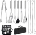 11Pcs Stainless Steel BBQ Grilling Accessories Set, Dad Gifts by MUYFIO