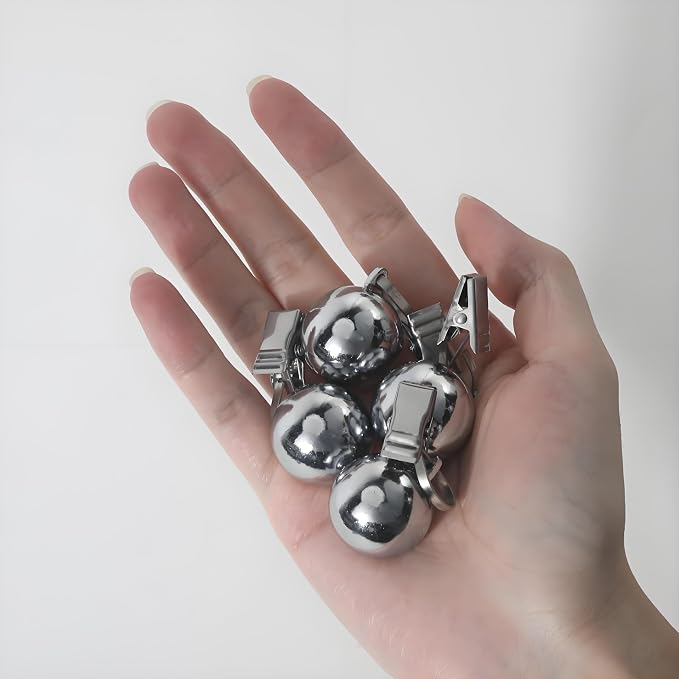 8 Pack Heavy Duty Tablecloth Weights, Stainless Steel Balls - Image 8