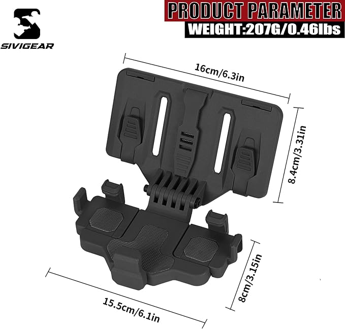 Tactical Phone Holder Available in Full Size Plate Carrier Phone Mount Adjust - Image 2