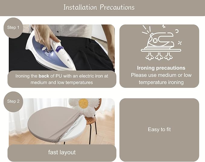 Round Fitted PU Tablecloth - Image 8