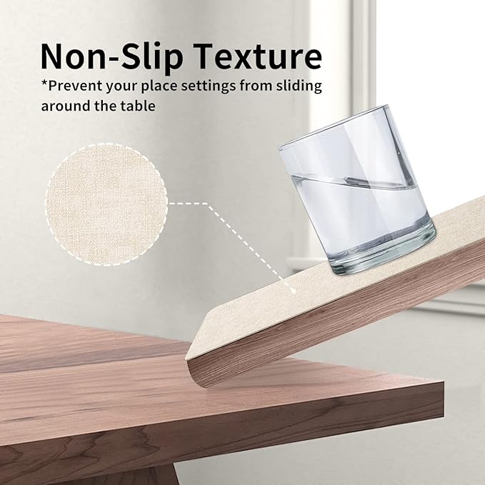 Maxpearl Faux Leather Placemats Set of 4 - Image 3