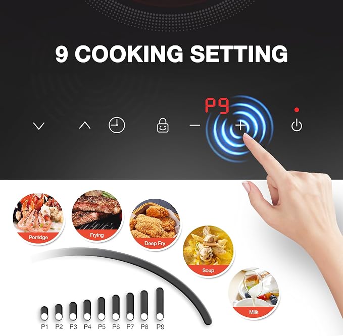 single burner Electric Cooktop, 110V 1800W Electric Stove Top - Image 9
