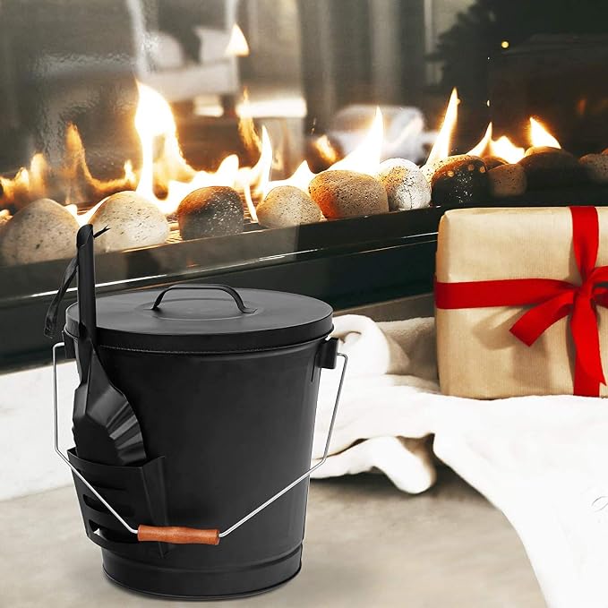 5.15 Gallon Hot Ash Bucket Fireproof Pellet Bucket - Image 6