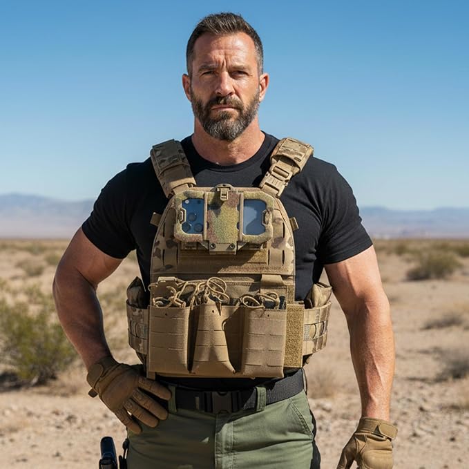 Tactical Phone Holder Available in Full Size Plate Carrier Phone Mount Adjust - Image 6