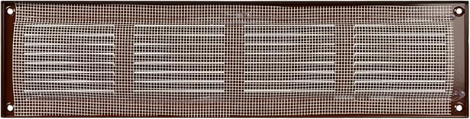 Repa Market Air Vent Cover 16x4 Inch Brown Galvanized Steel Louvered Grill Cover - Image 6