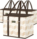 BALEINE 3Pk Reusable Grocery Bags, Foldable Shopping Bags by BALEINE