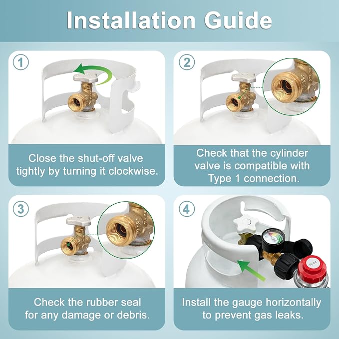 SHINESTAR 3 Feet Propane Adapter Hose and Regulator - Image 8