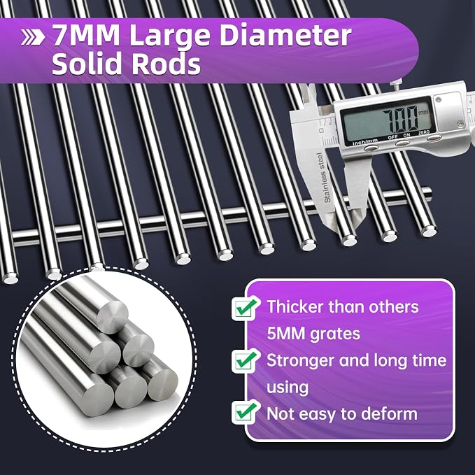18 7/8" 304 Stainless Steel Grill Grates - Image 3