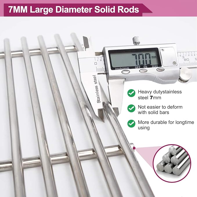 7637 Grid Grates 7635 Stainless Steel Flavorizer Bar - Image 5