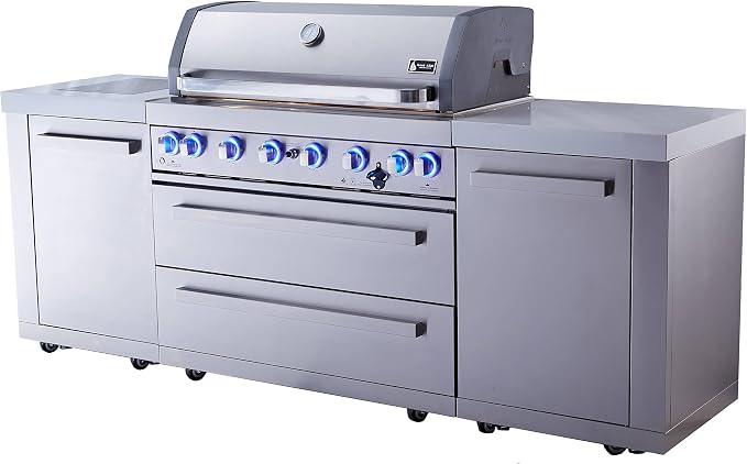 Mont Alpi MAi805 6-Burner 115000 BTU 44-inch Original Series Stainless Steel - Image 4