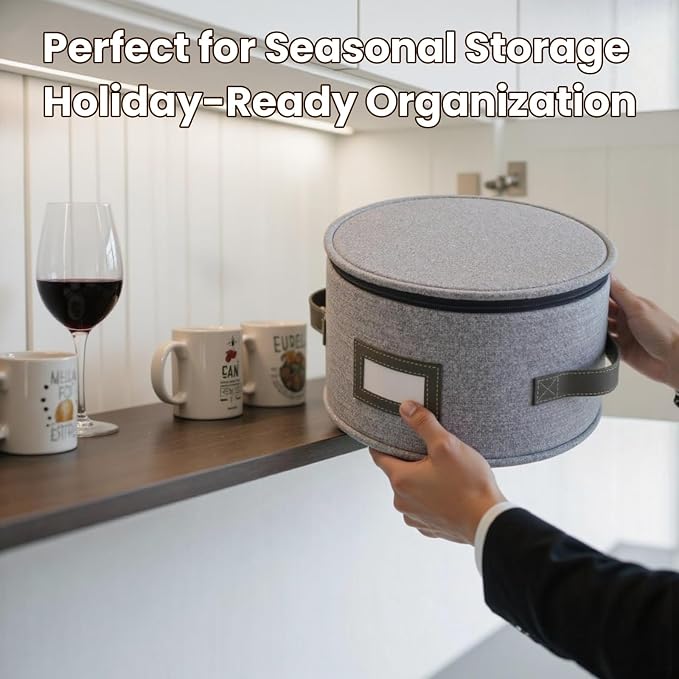 HOMELUX THEORY Saucer Plate Storage Box, Heavy Duty Moving Box - Image 7