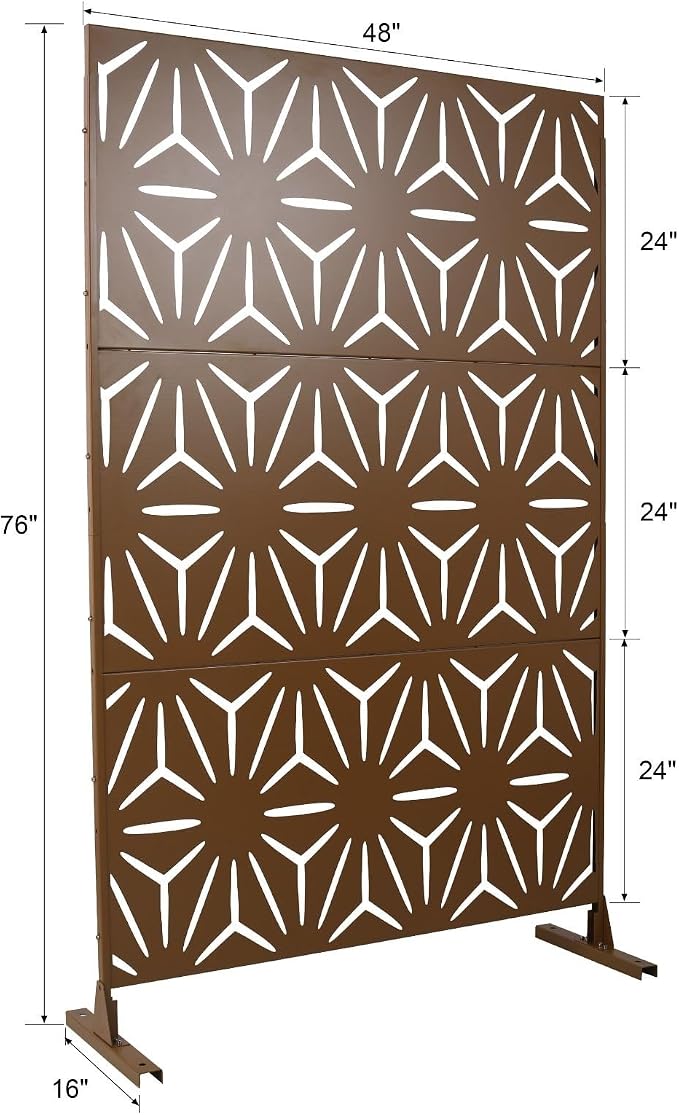 Outdoor Privacy Screen, Steel Privacy Divider - Image 5