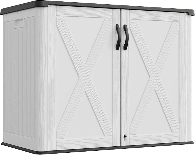 Greesum Outdoor Storage Cabinet, 25 Cu.Ft Deck Box Without Shelves, Waterproof by BuynowfromGreesum