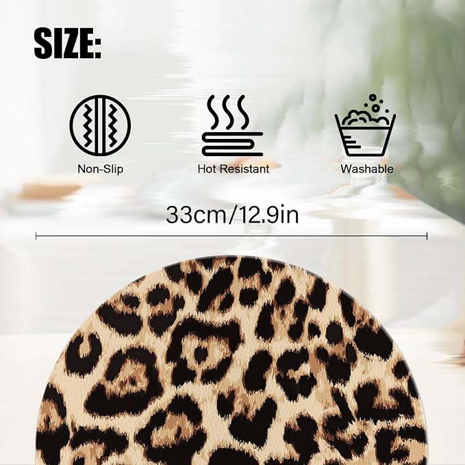 Faux Leather Placemats Set of 4 - Image 2