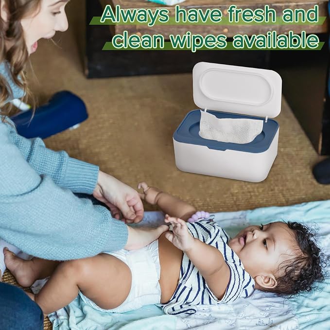 Baby Wipes Dispenser, Wipes Case Baby Wipe Holder Keeps Wipes Fresh, Easy Open - Image 5