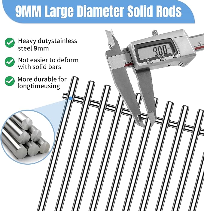 Htanch15inch 7522 Stainless Steel 9mm Cooking Grid Grates - Image 3