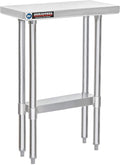 DuraSteel 24x12 Small Stainless Steel Table by DuraSteel