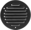 Vent Systems 4 Inch Black Metal Soffit Vent Cover by VentSystems